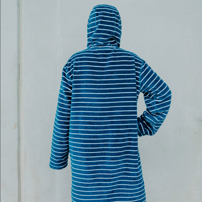 Swim Hoodie Turquoise Waters with Green Trim - Adult