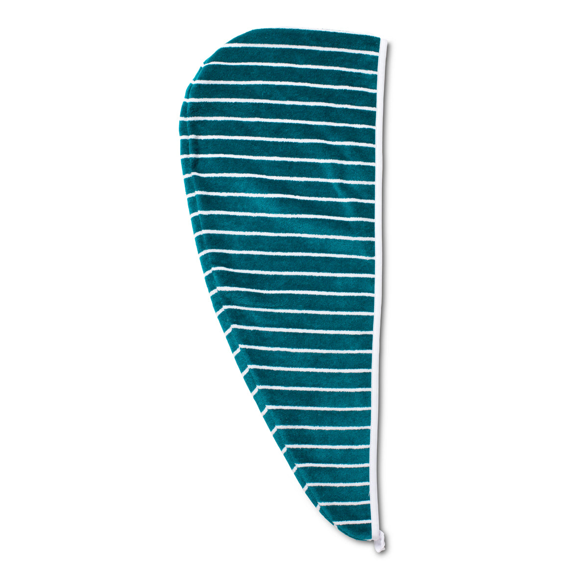 Good Hair Day Hair Towel Wrap - Turquoise with White